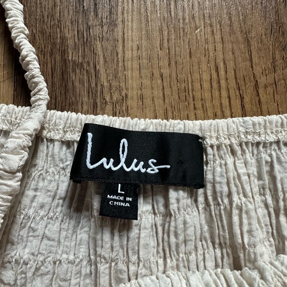 LULU’S White Cropped Tank - Picture 3 of 3
